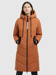 Coat ARIBAY4 PEACHED Orange-brown