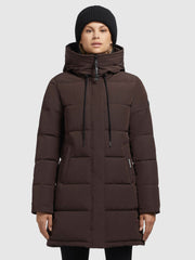 Coat YARA (WITHOUT FUR) Dark Brown