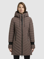 Coat NITA3 Taupe dark