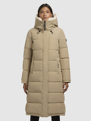 Coat DEVION TEDDY Sand