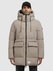 Coat WELM MATT Gray Beige