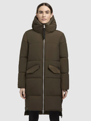 Coat GISEL dark olive
