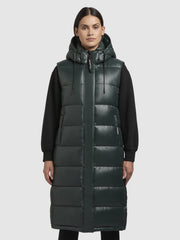 Vest TOURIN3 SATIN Dark Green