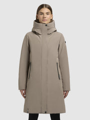 Coat NELLEN gray beige